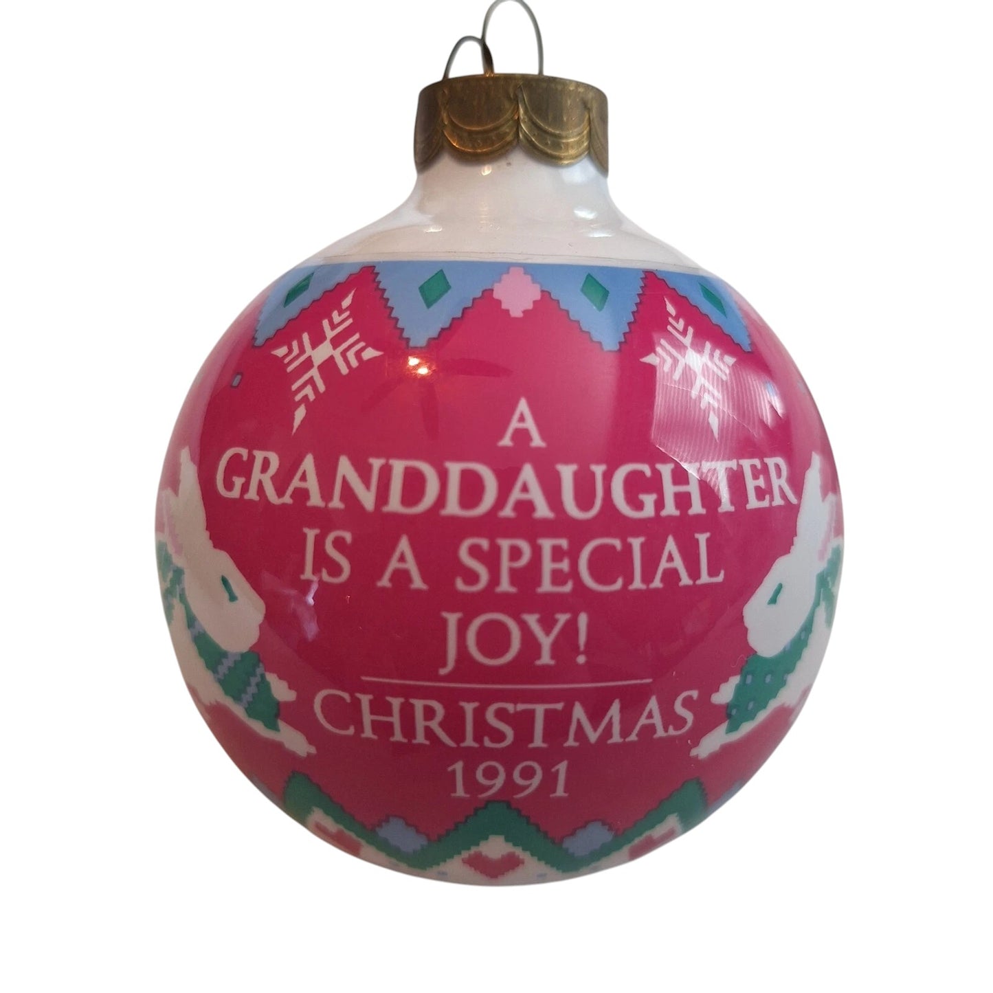 1991 GrandDaughter Hallmark Ornament (Ball) QX2299