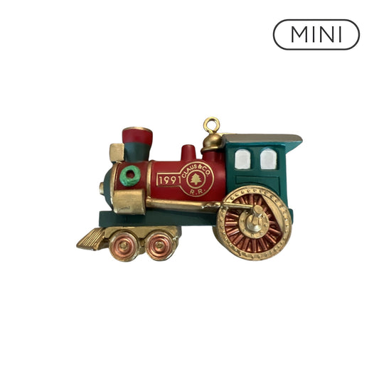 1991 Locomotive Hallmark Ornament (Claus & Co. R.R.) XPR9730 Image1
