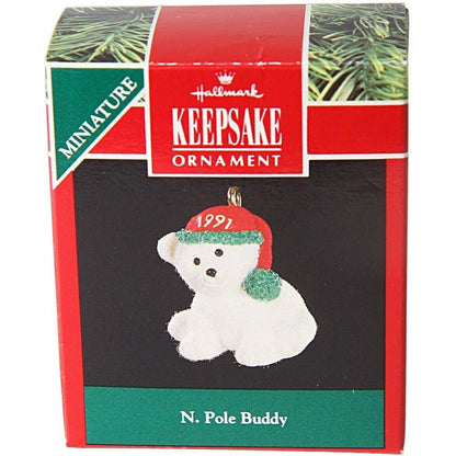 1991 N. Pole Buddy Hallmark Ornament (Polar Bear) QXM5927