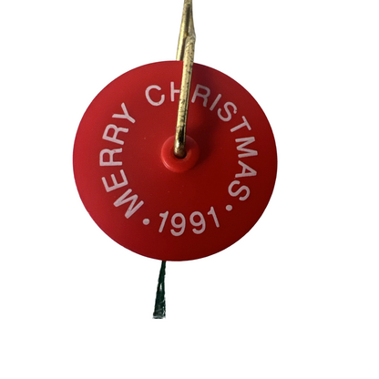 1991 On a Roll Hallmark Ornament (Mouse) QX5347 Image4
