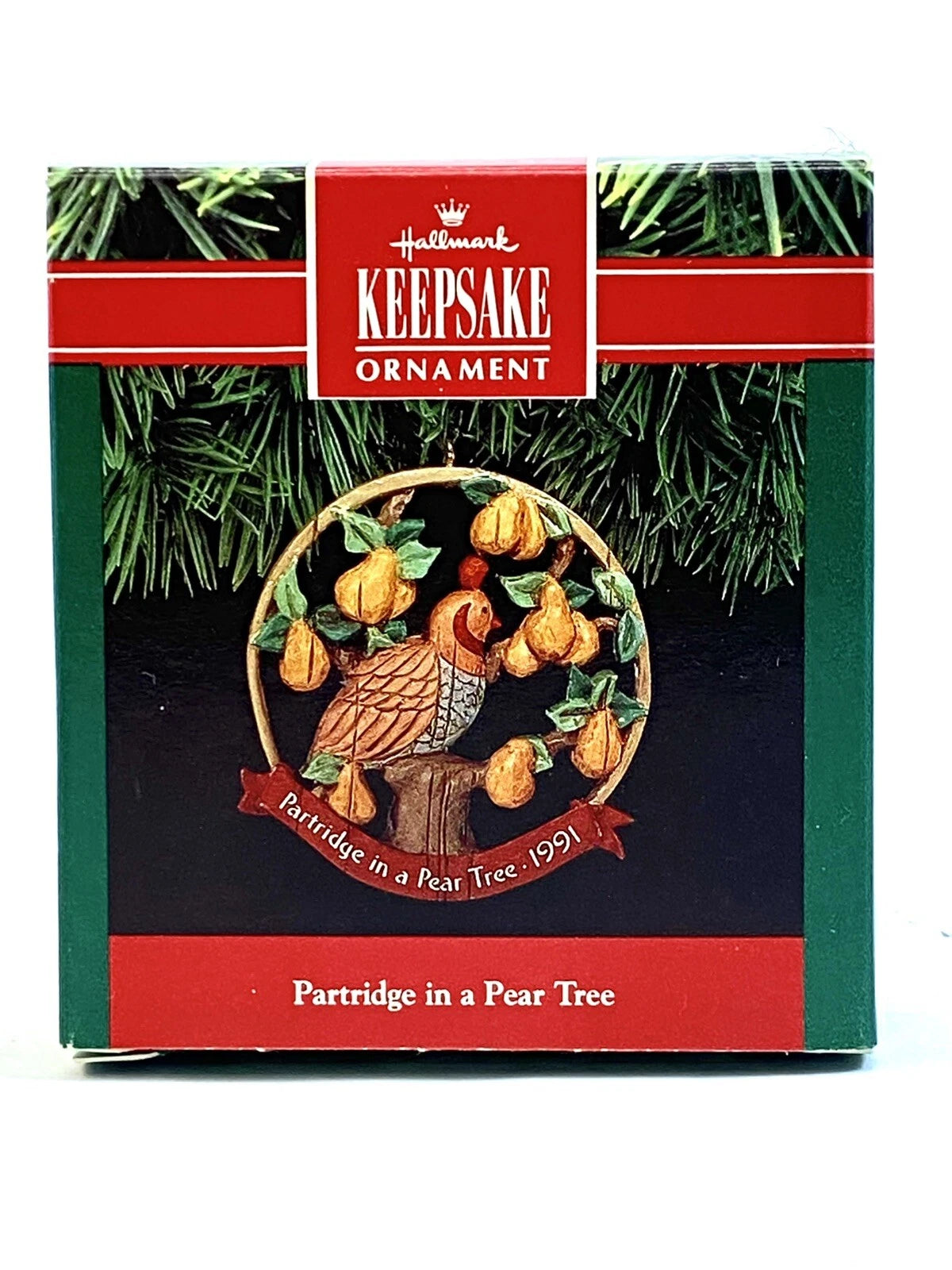 1991 Partridge in a Pear Tree Hallmark Ornament (Bird) QX5297