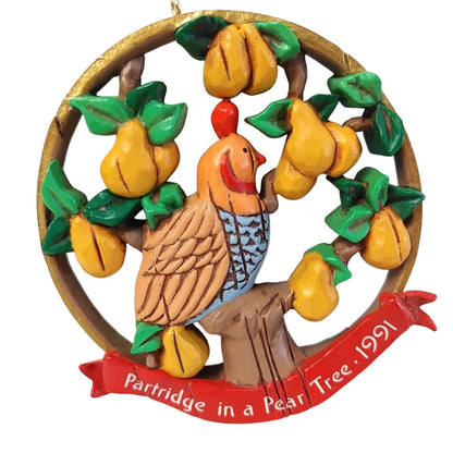 1991 Partridge in a Pear Tree Hallmark Ornament (Bird) QX5297
