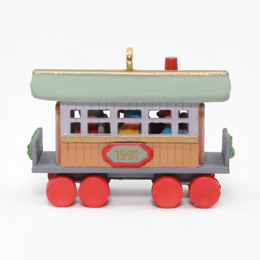 1991 Passenger Car Hallmark Ornament (Noel R.R.) QXM5649