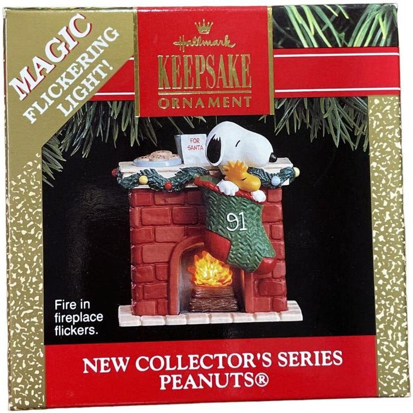 1991 Peanuts Flickering Light! Hallmark Ornament (Peanuts) QLX7229