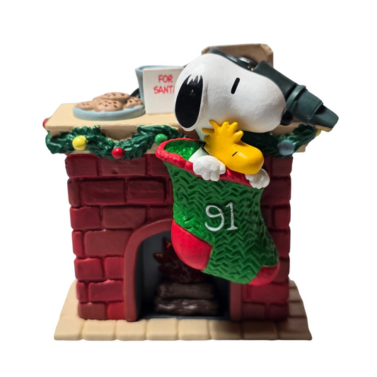 1991 Peanuts Flickering Light! Hallmark Ornament (Peanuts) QLX7229 Image1