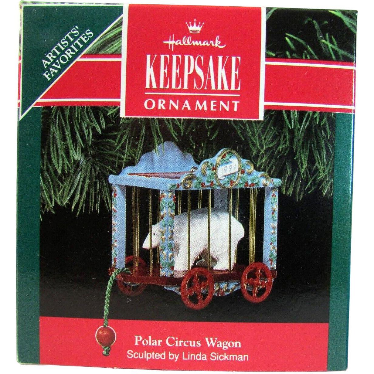 1991 Polar Circus Wagon Hallmark Ornament (Polar Bear) QX4399