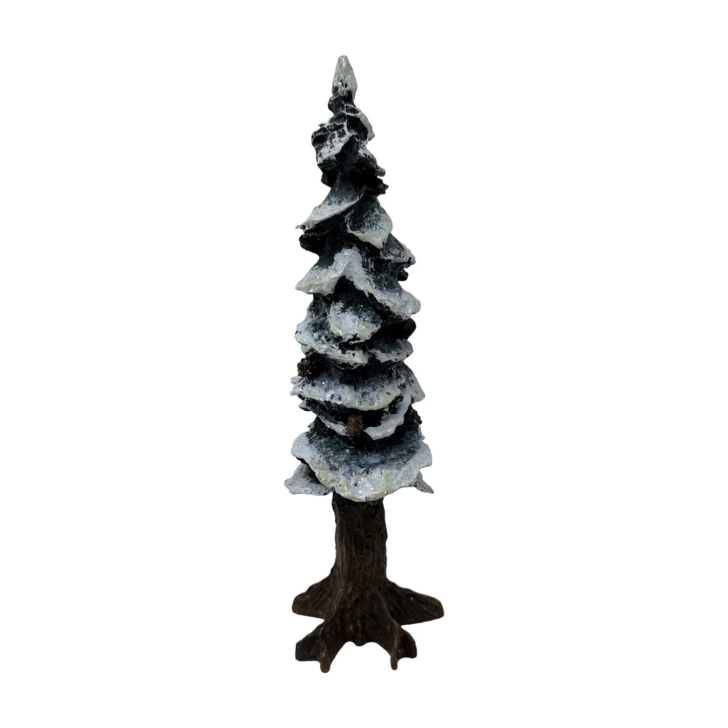 1991 “Pole Pine Tree” – 8″ Cold-Cast Porcelain Department 56 Vintage Village Accessory 5528-0 Image3