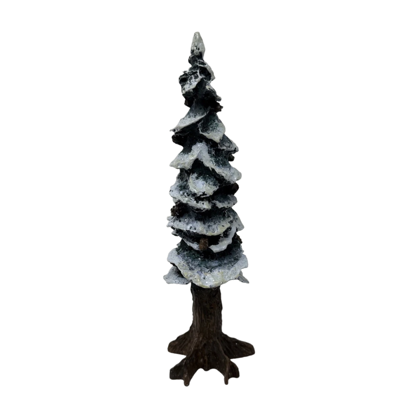 1991 “Pole Pine Tree” – 8″ Cold-Cast Porcelain Department 56 Vintage Village Accessory 5528-0 Image3