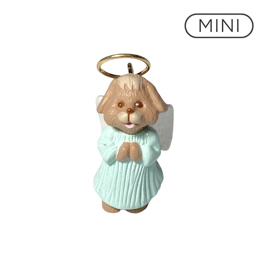 1991 Puppy Angel in blue Hallmark Ornament (Nature's Angels) QXM5657 Image1
