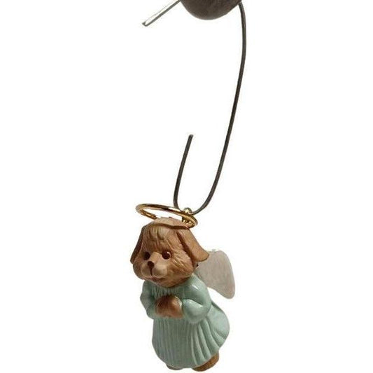 1991 Puppy Angel in blue Hallmark Ornament (Nature's Angels) QXM5657