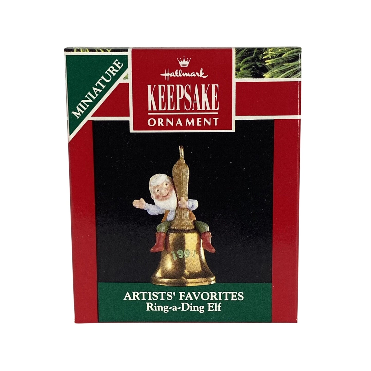 1991 Ring‑a‑Ding Elf Hallmark Ornament (Bell) QXM5669