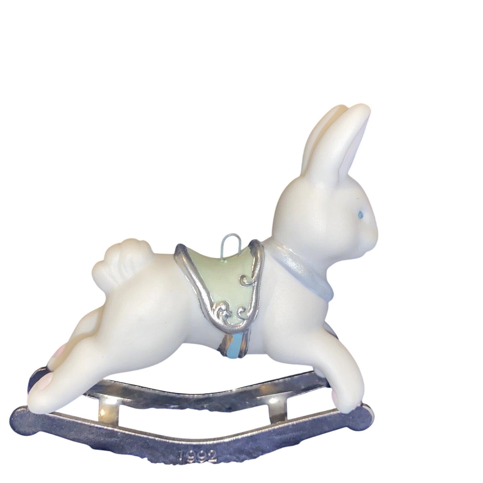 1991 Rocking Bunny Hallmark Ornament (Easter) QEO9324