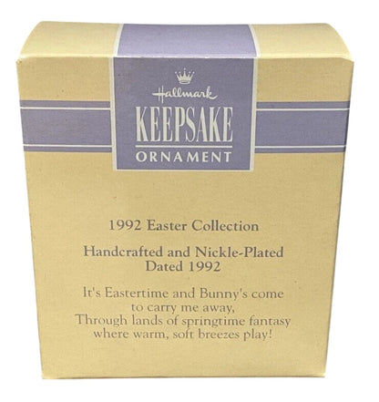 1991 Rocking Bunny Hallmark Ornament (Easter) QEO9324