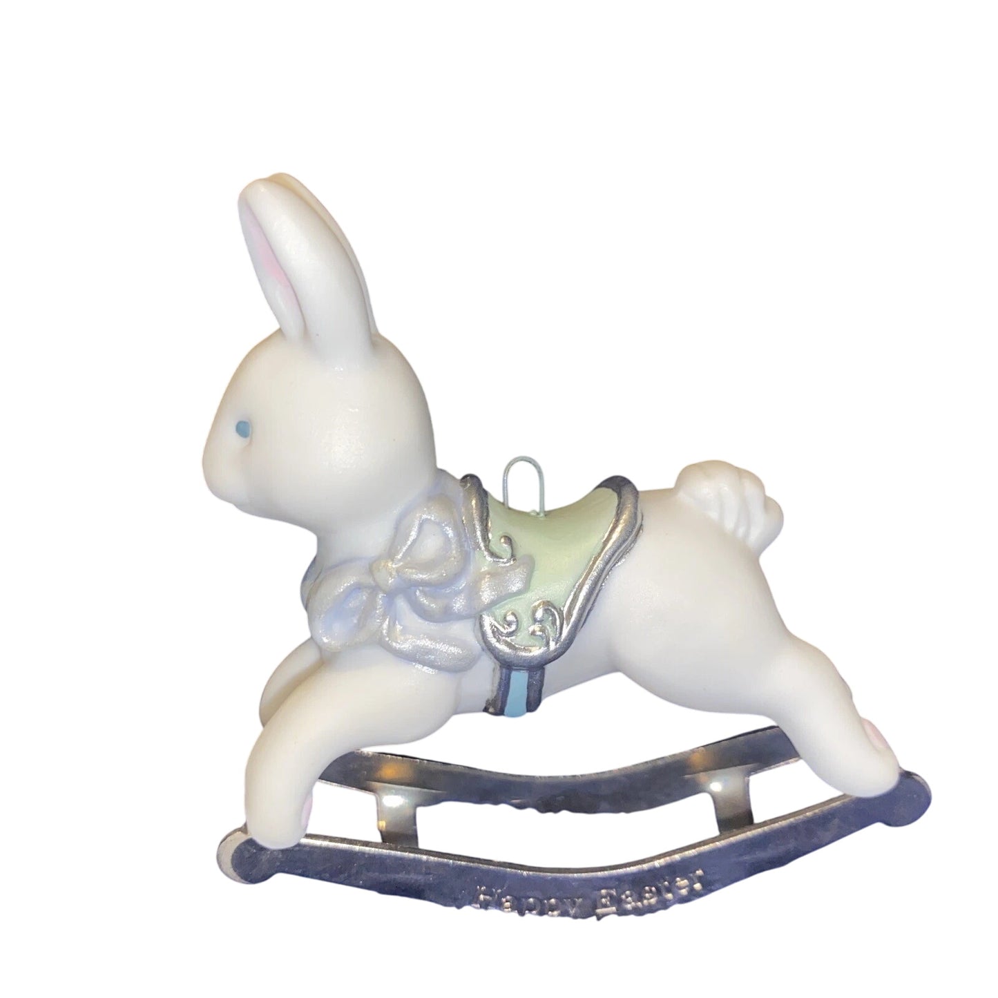 1991 Rocking Bunny Hallmark Ornament (Easter) QEO9324