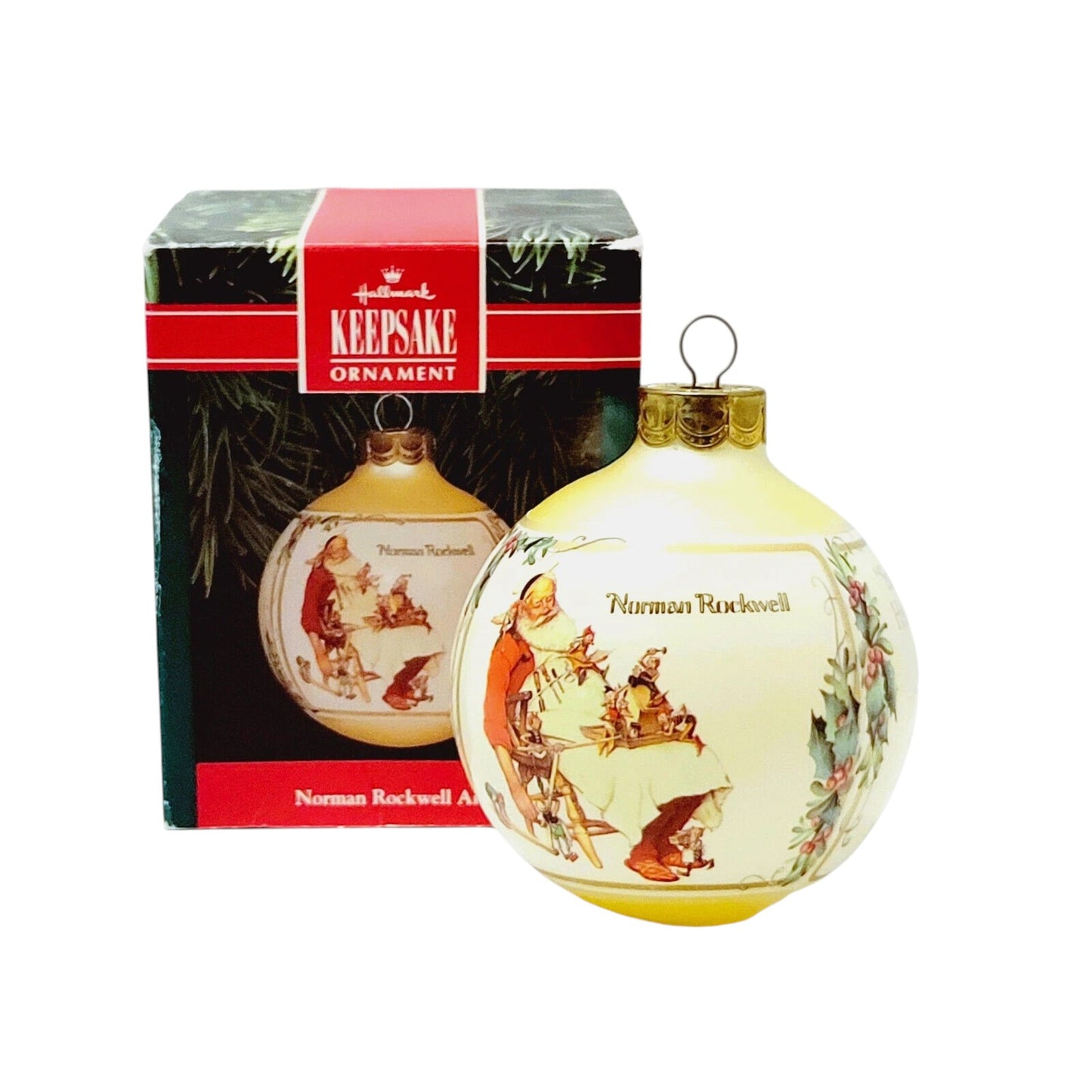 1991 Santa and His Helpers (Norman Rockwell Art)