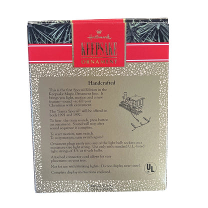 1991 Santa Special Hallmark Ornament (Train) QLX7167