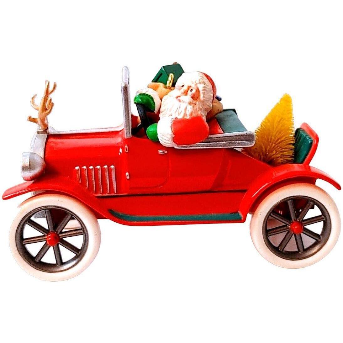 1991 Santa's Antique Car Hallmark Ornament (Here Comes Santa) QX4349