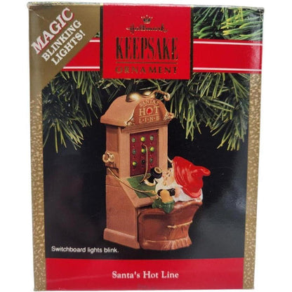 1991 Santa's Hot Line Hallmark Ornament (Elf) QLX7159
