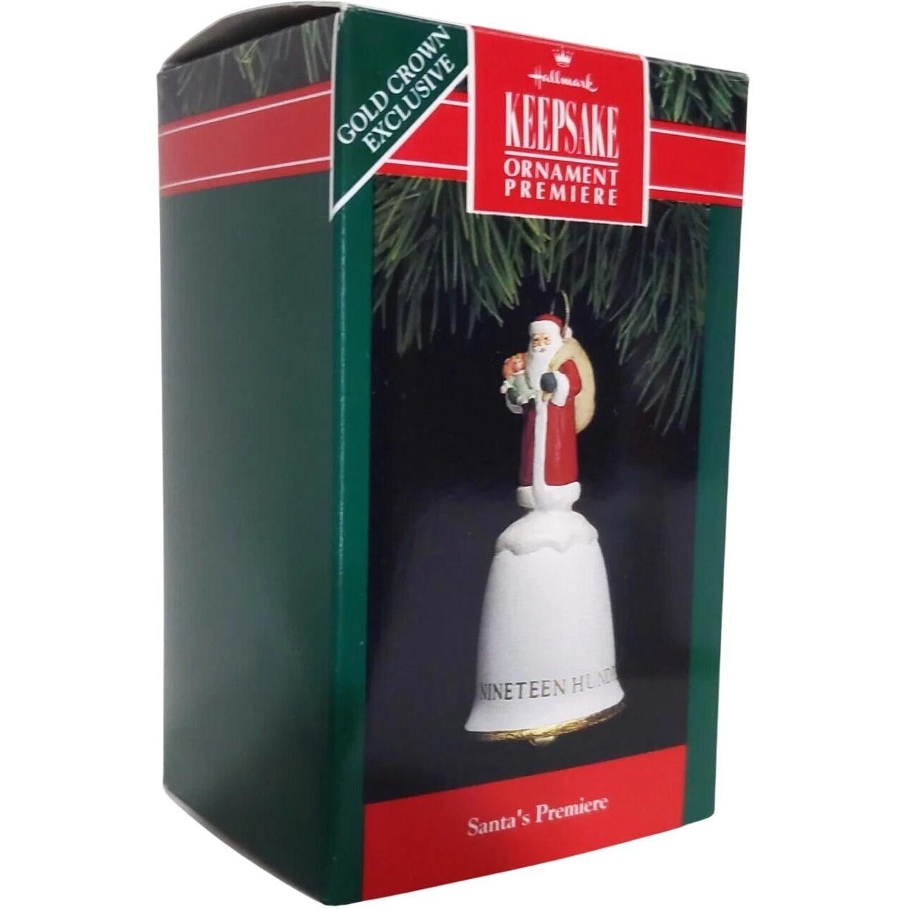 1991 Santa's Premiere Hallmark Ornament (Bell) QX5237