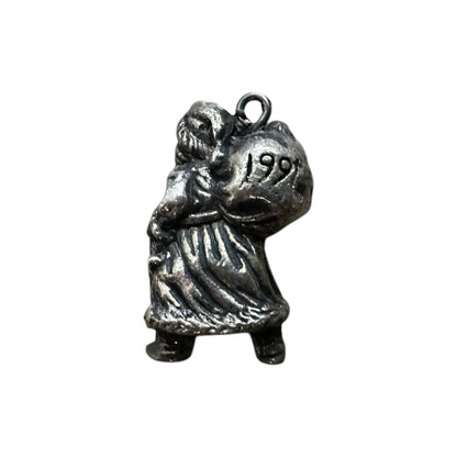 1991 Silvery Santa Hallmark Ornament (Precious Editions) QXM5679 Image4