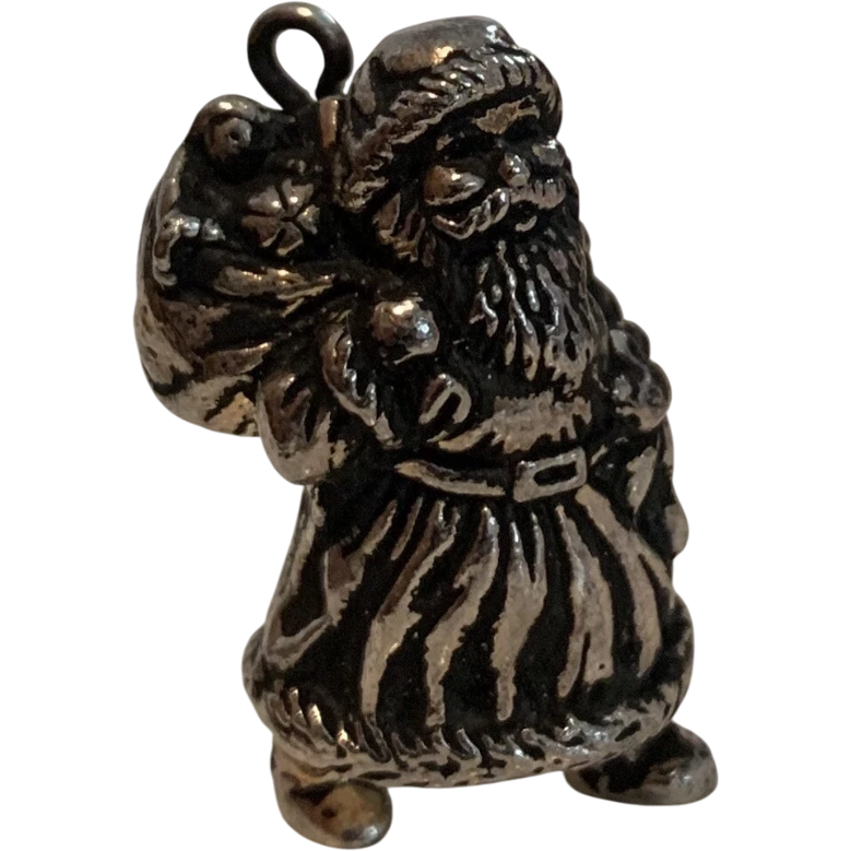 1991 Silvery Santa Hallmark Ornament (Precious Editions) QXM5679