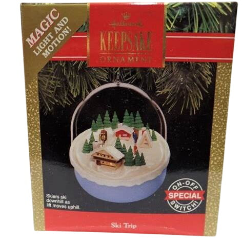 1991 Ski Trip Hallmark Ornament (Magic Globe) QLX7266