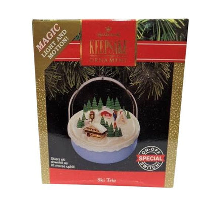 1991 Ski Trip Hallmark Ornament (Magic Globe) QLX7266 Image2