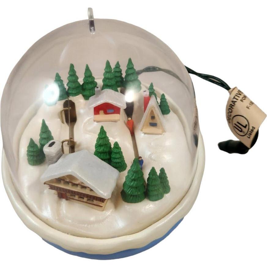 1991 Ski Trip Hallmark Ornament (Magic Globe) QLX7266