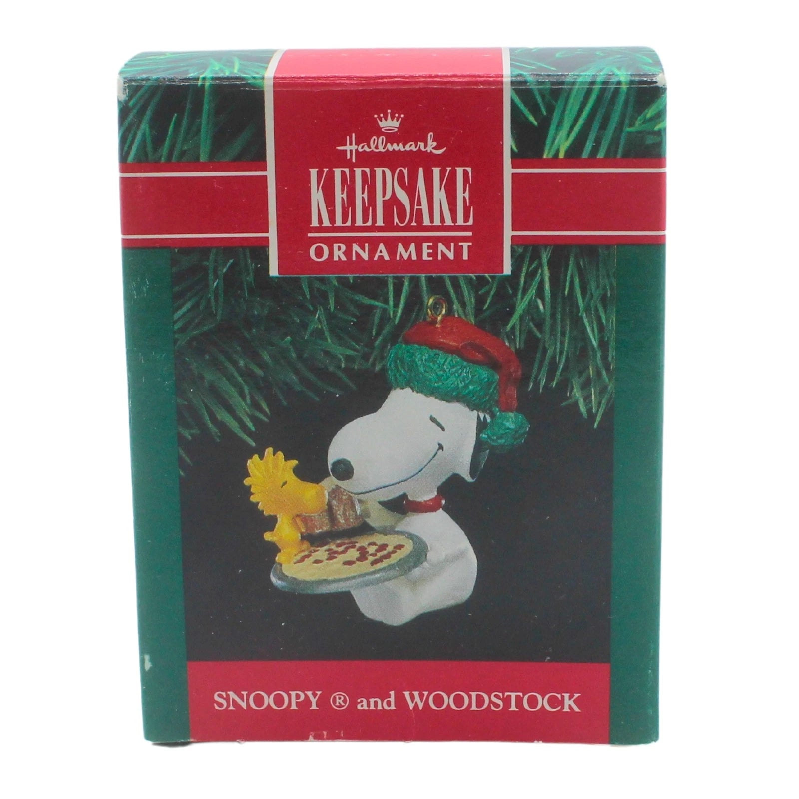 1991 Snoopy and Woodstock Pizza Hallmark Ornament (Peanuts) QX5197