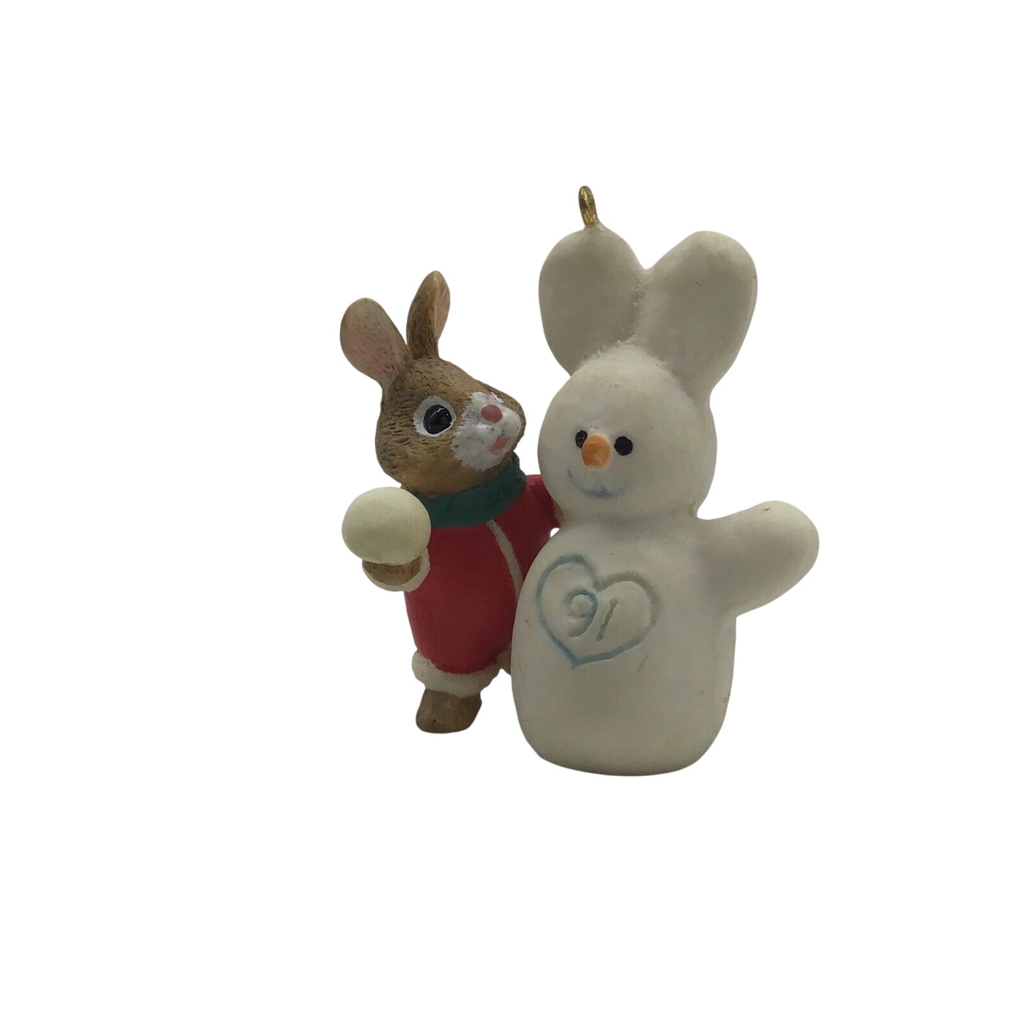 1991 Snow Twins Hallmark Ornament (Tender Touches) QX4979