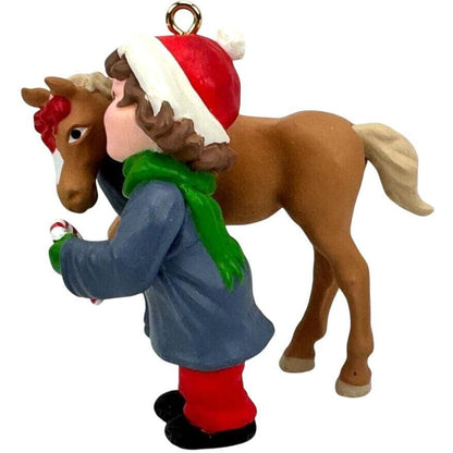 1991 Sweet Talk - Horse Hallmark Ornament (Animal) QX5367