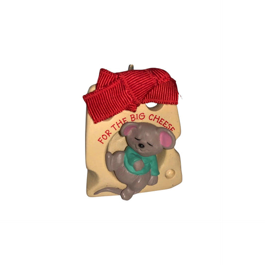 1991 The Big Cheese Hallmark Ornament (Mouse) QX5327 Image1