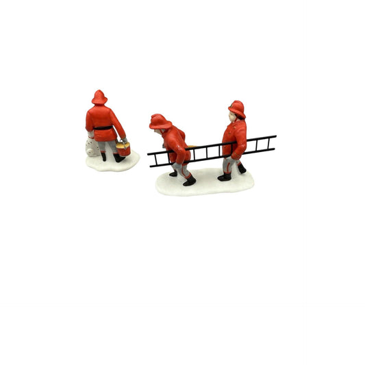 1991 The Fire Brigade – Set of 2 Department 56 Heritage Village #5546-8 1331888 Image1