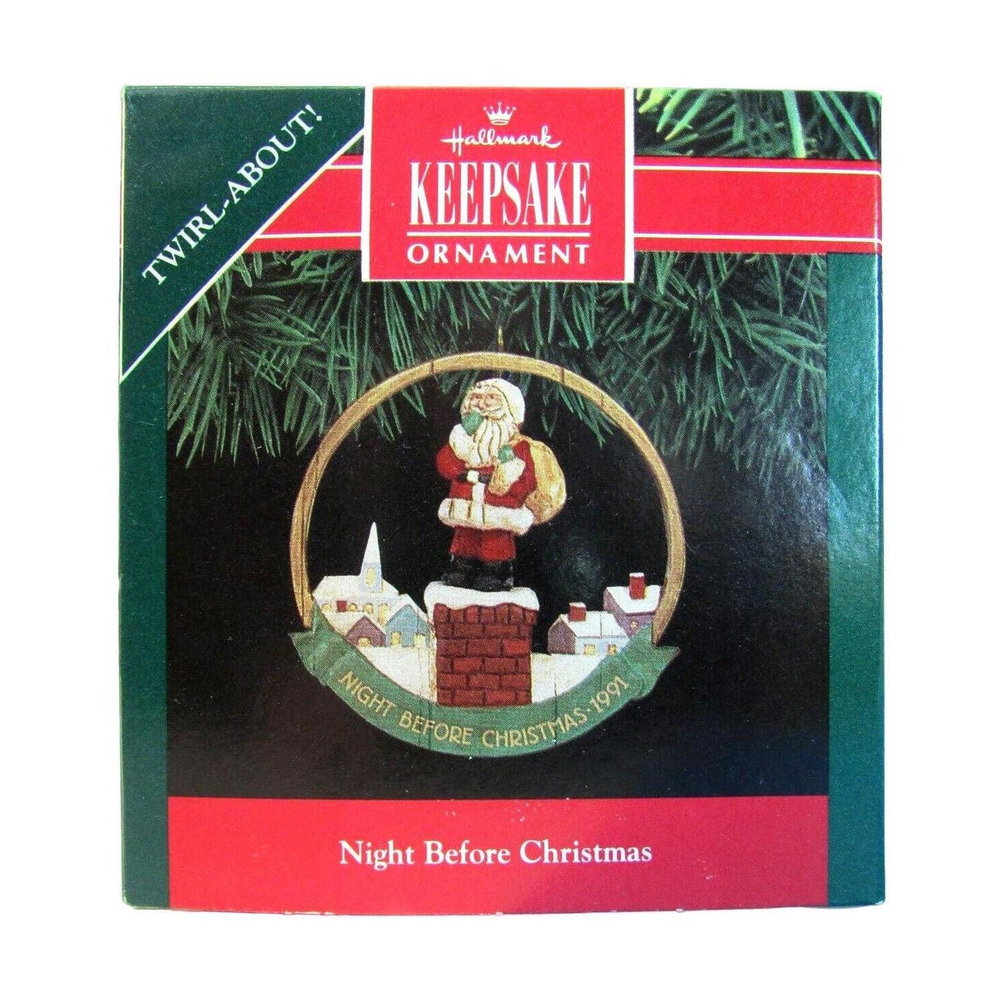 1991 The Night Before Christmas Hallmark Ornament (The Night Before Christmas) QX5307 Image2