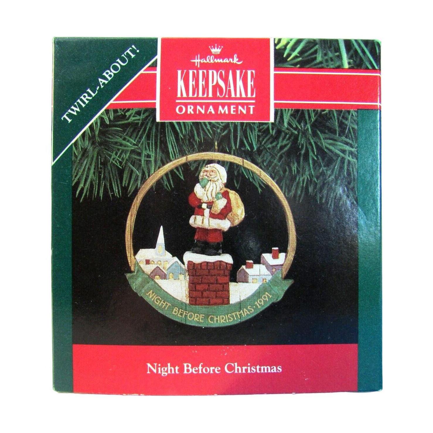 1991 The Night Before Christmas Hallmark Ornament (The Night Before Christmas) QX5307 Image2