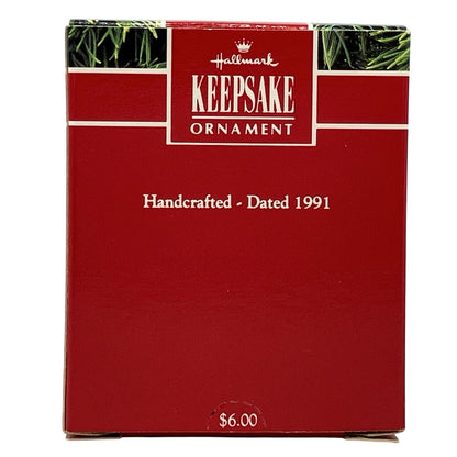 1991 Top Hatter Hallmark Ornament (Rabbit) QXM5889