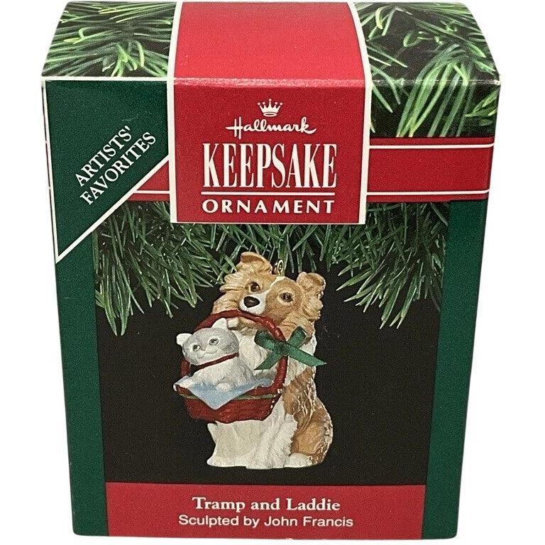 1991 Tramp and Laddie Hallmark Ornament (Dog & Cat) QX4397