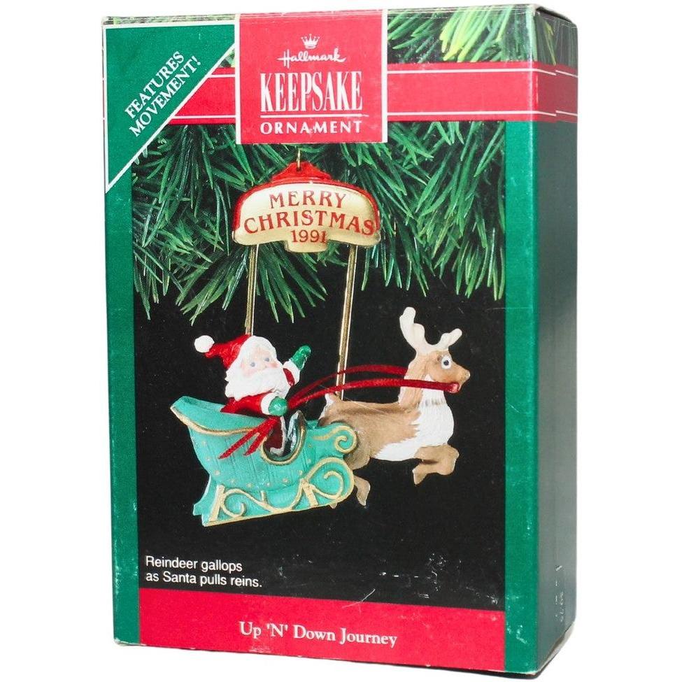 1991 Up 'N' Down Journey Hallmark Ornament (Reindeer) QX5047