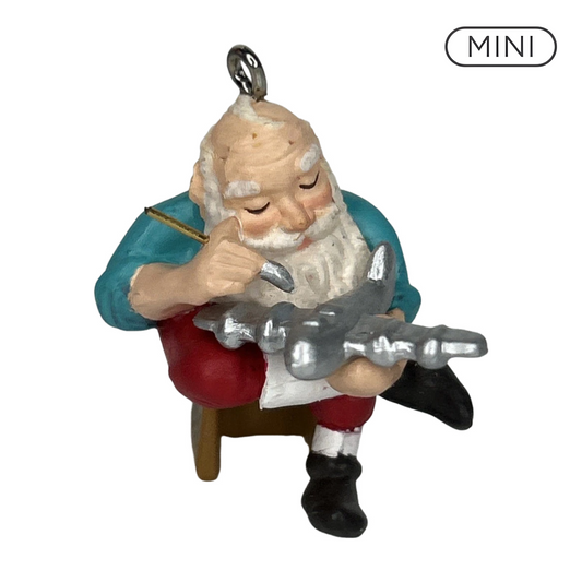 1991 Wee Toymaker Hallmark Ornament (Toymaker Santa) QXM5967 Image1