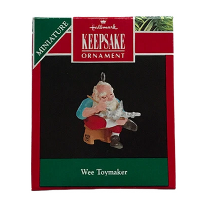 1991 Wee Toymaker Hallmark Ornament (Toymaker Santa) QXM5967 Image2
