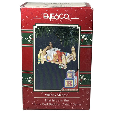 1992 Bearly Sleepy - Bunk Bed Buddies Enesco Ornament (Teddy Bear) 578029