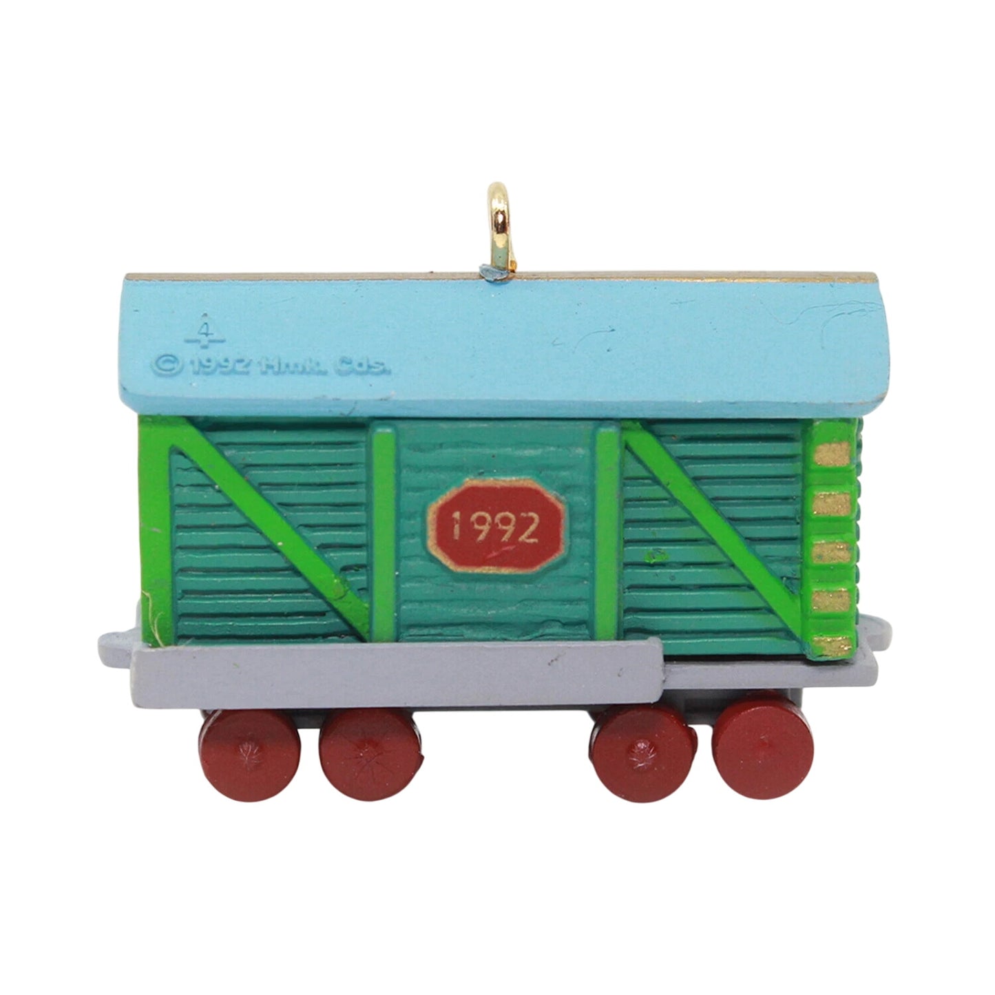 1992 Box Car Hallmark Ornament (Noel R.R.) QXM5441