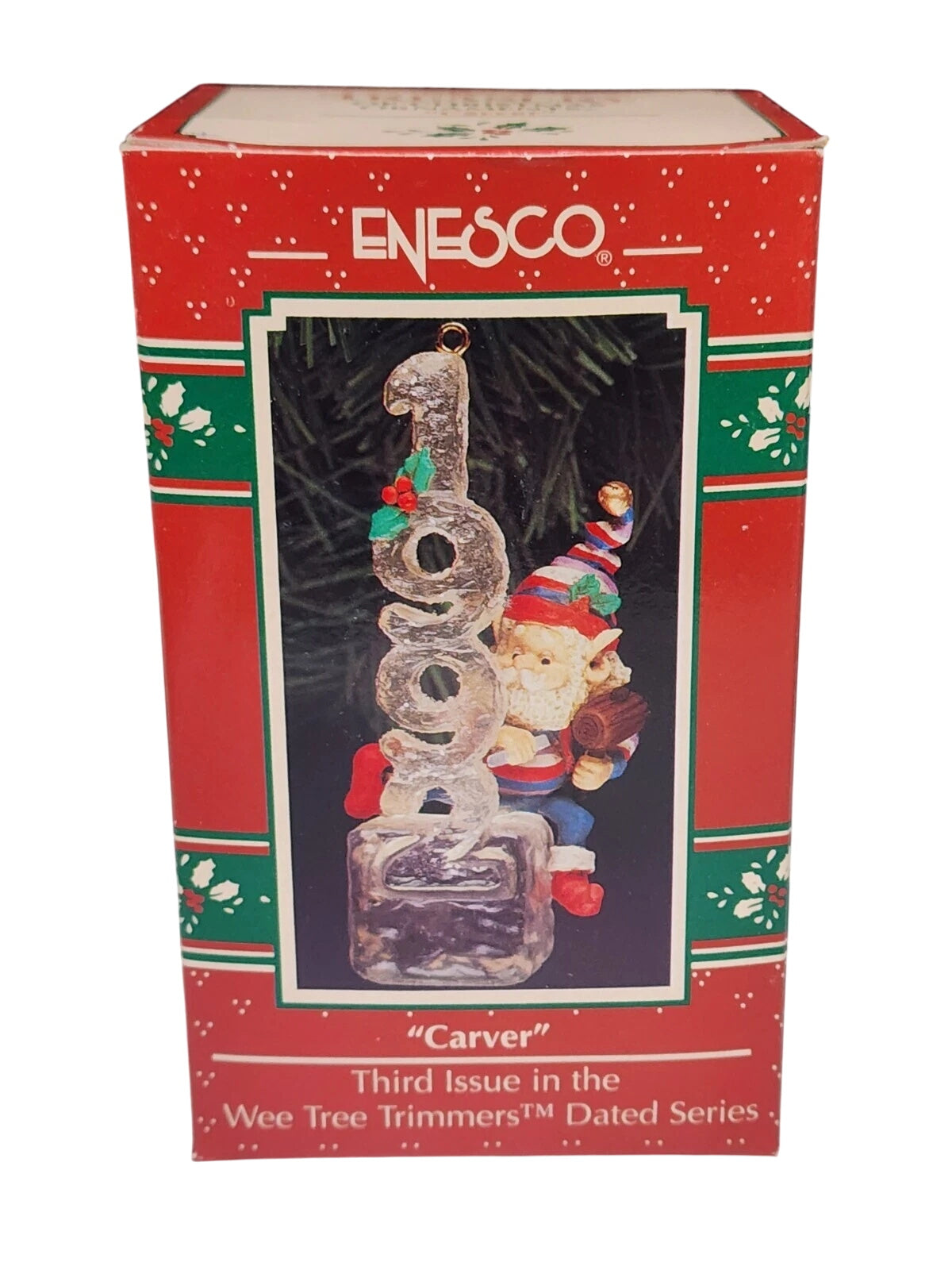 1992 Carver Enesco Ornament (Wee Tree Trimmers) 570192