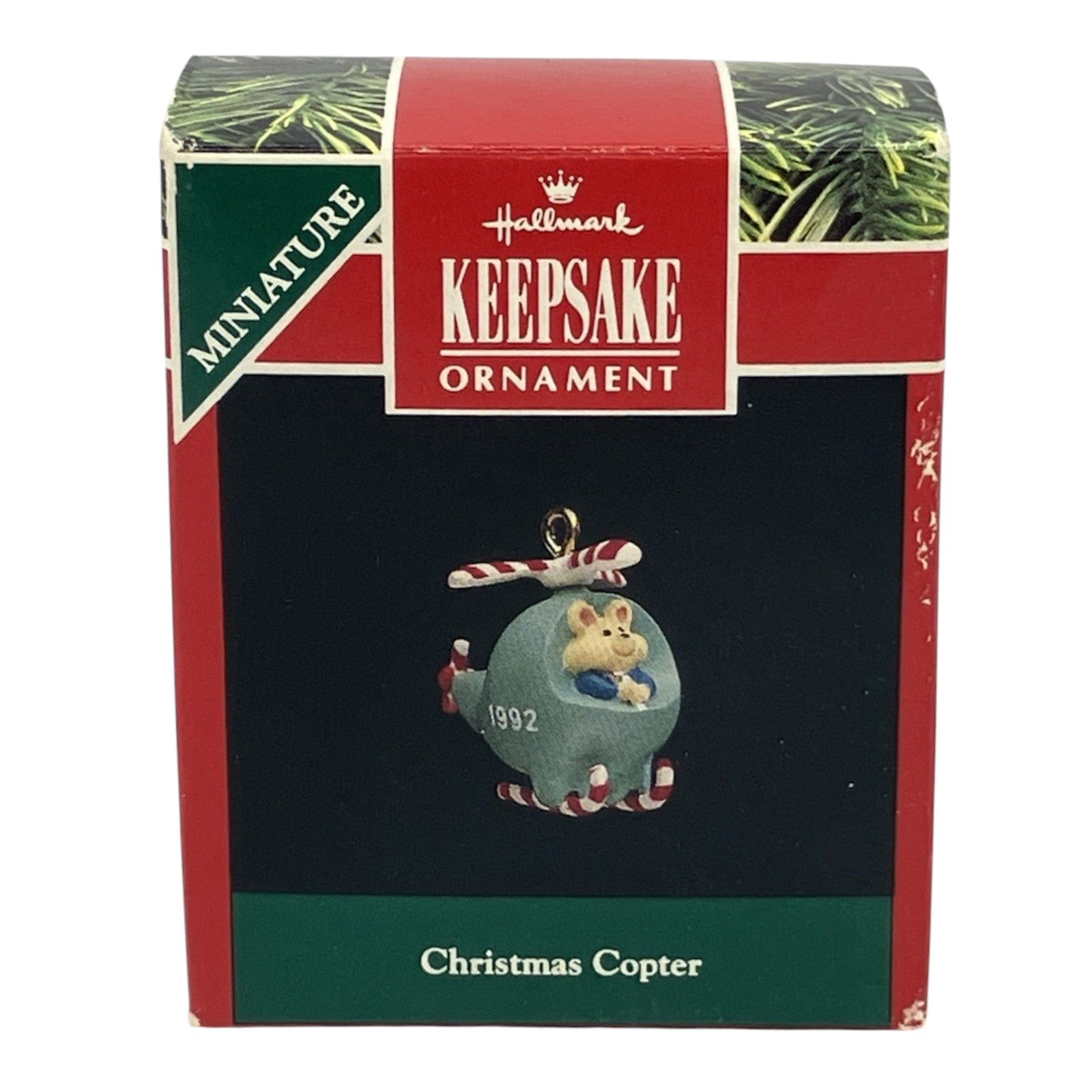 1992 Christmas Copter Hallmark Ornament (Vehicle) QXM5844