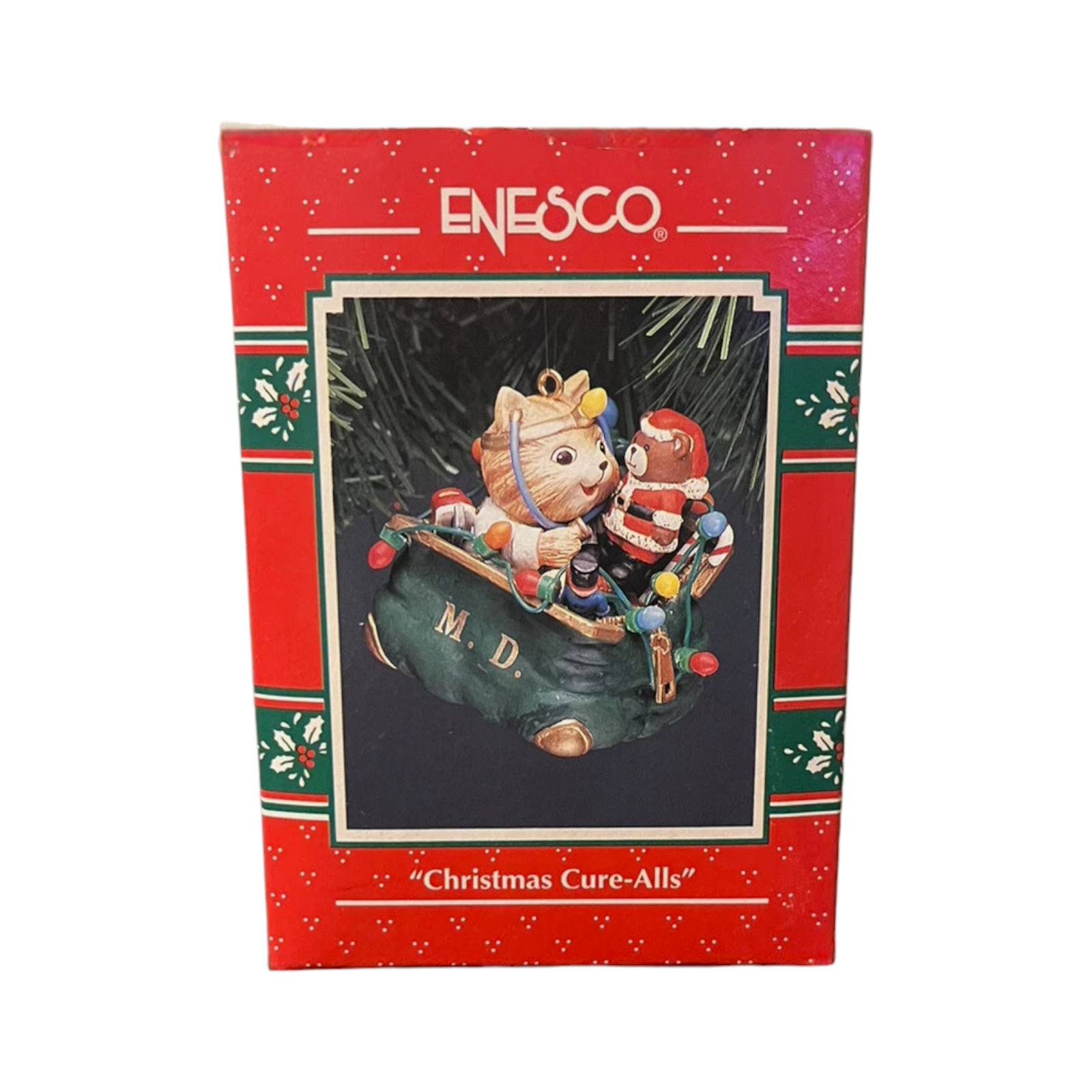 1992 Christmas Cure‑Alls Enesco Ornament (Kitten) 588938