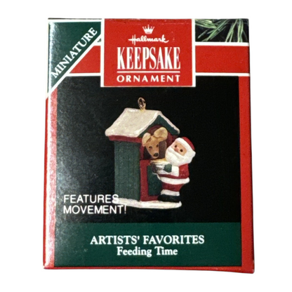 1992 Feeding Time Hallmark Ornament (Santa Claus) QXM5481
