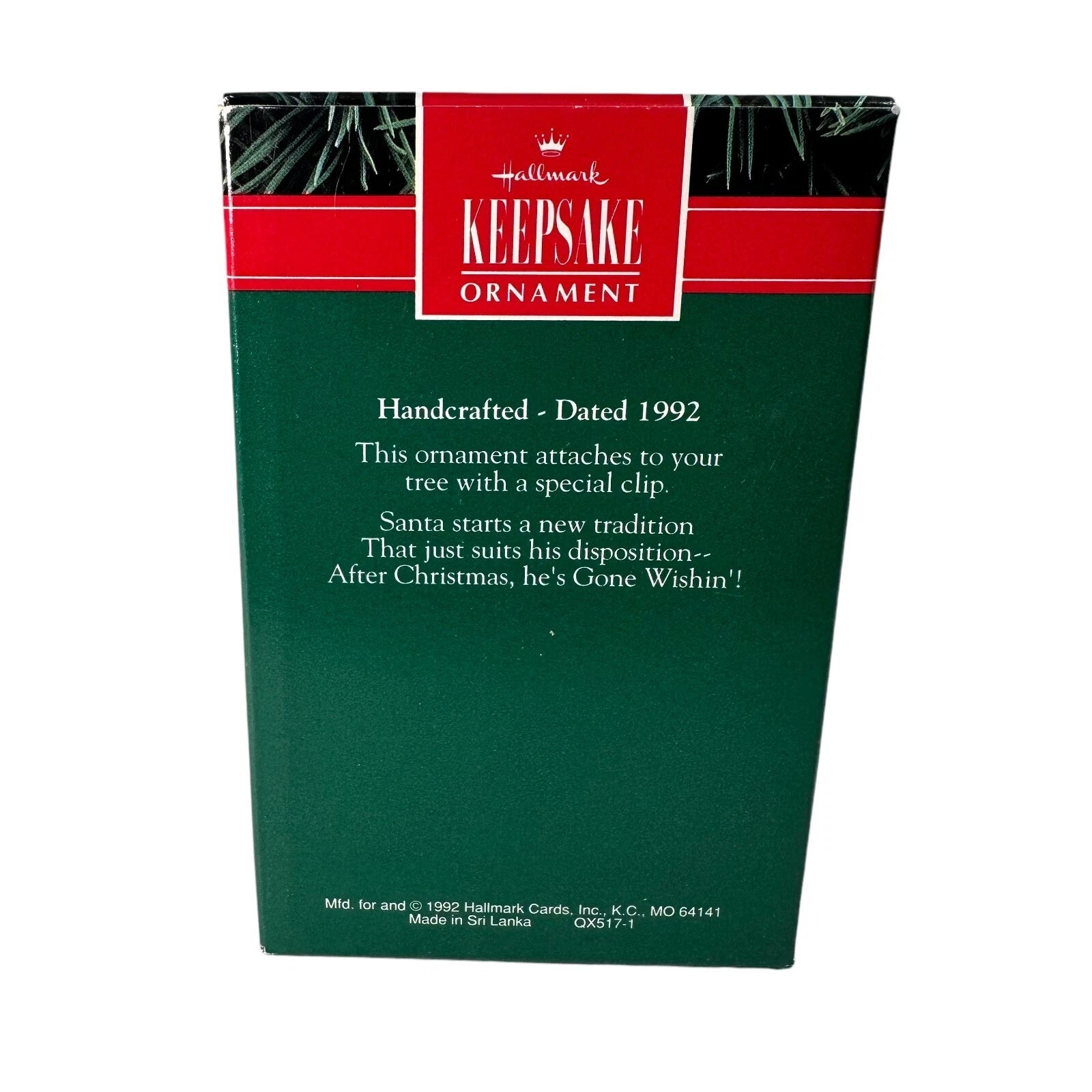 1992 Gone Wishin' Hallmark Ornament (Fishing) QX5171