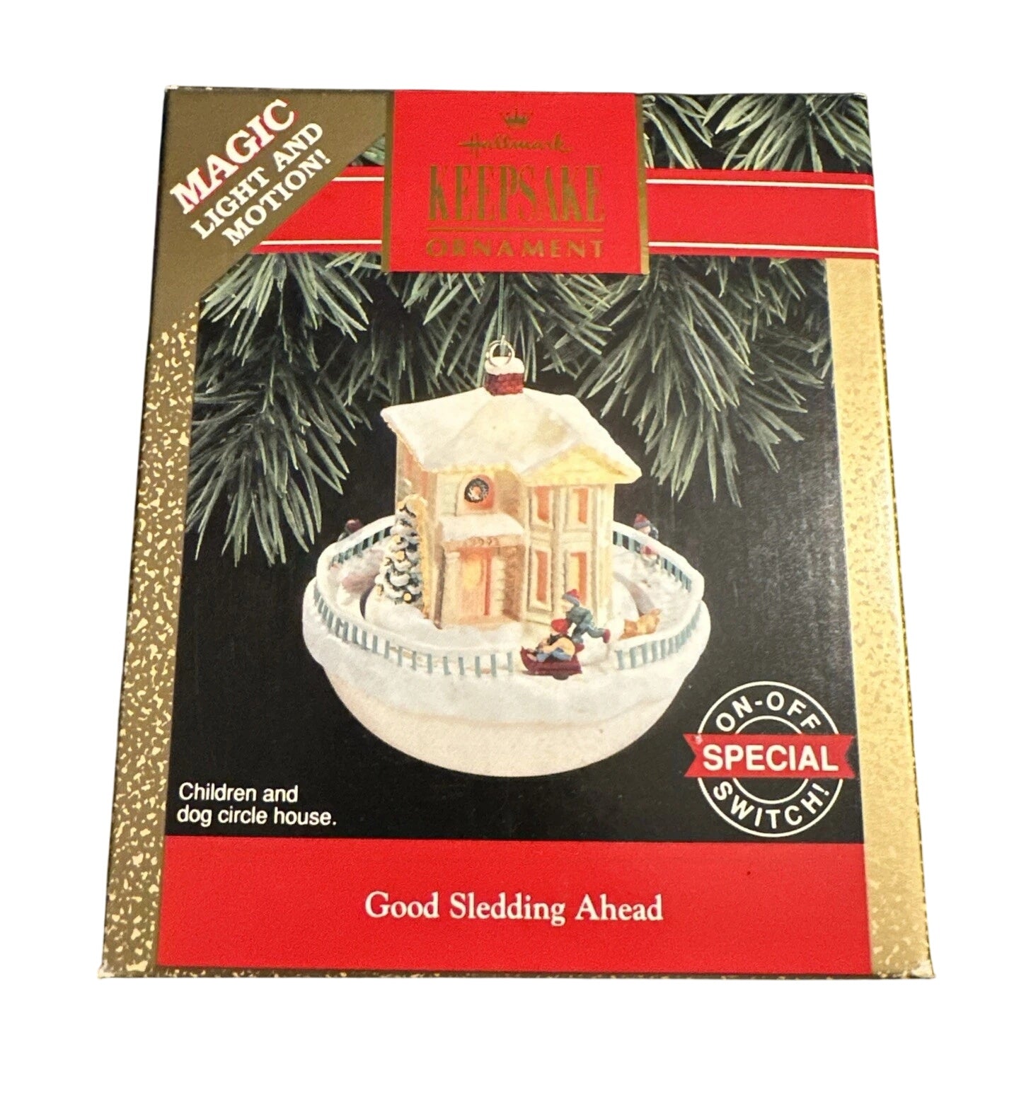 1992 Good Sledding Ahead Hallmark Ornament (Sled) QLX7244