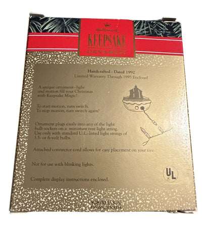 1992 Good Sledding Ahead Hallmark Ornament (Sled) QLX7244