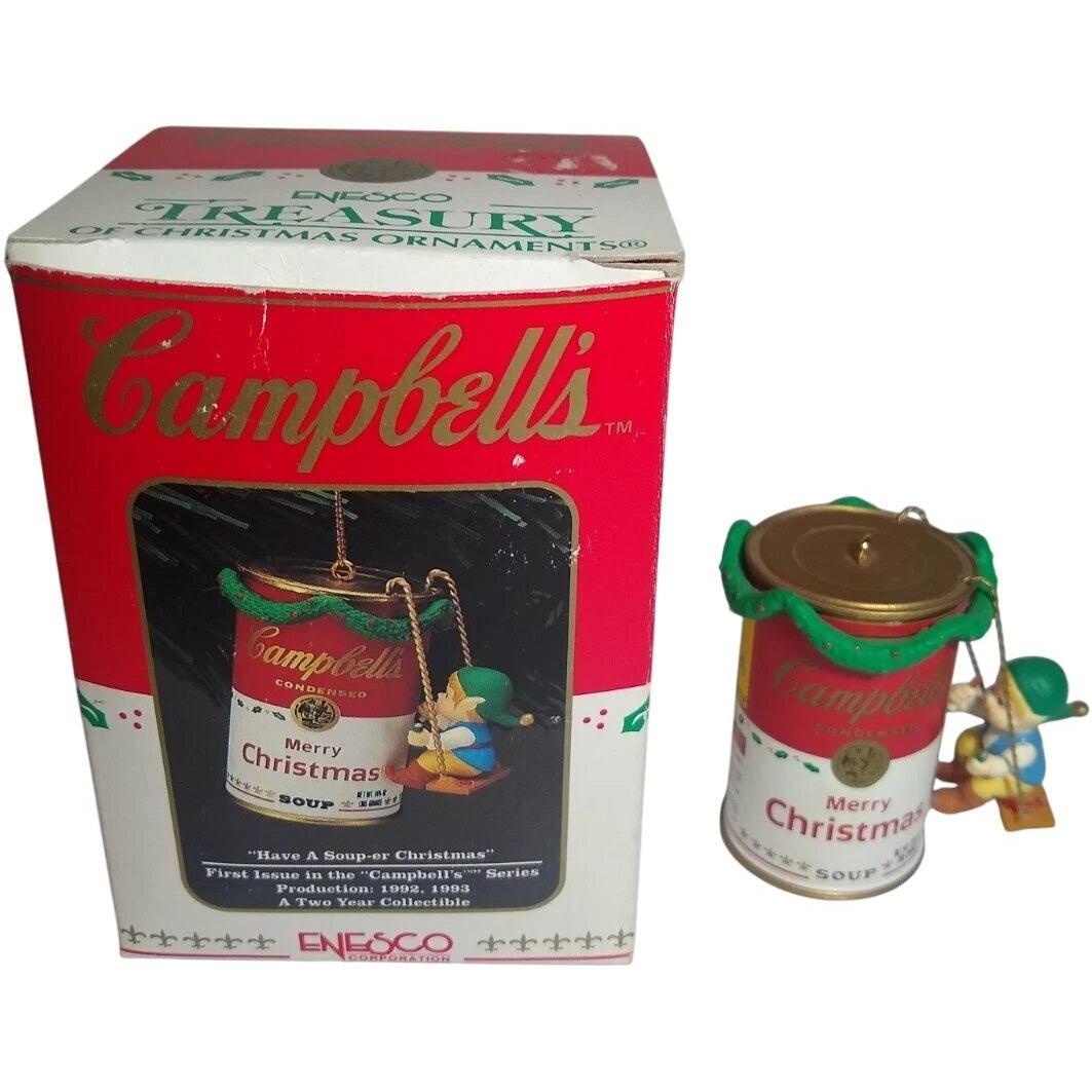 1992 "Have A Soup-er Christmas" - Frist Issue in the "Campbell's Series" (Enesco)